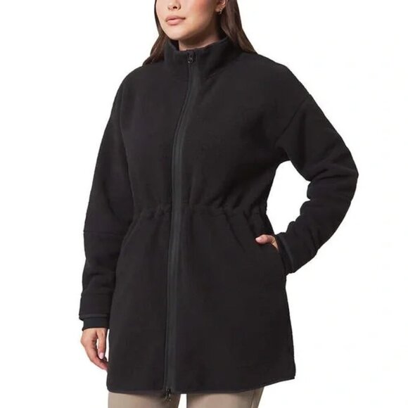 NEW Mondetta Sherpa Fleece Jacket | Black - Picture 1 of 6
